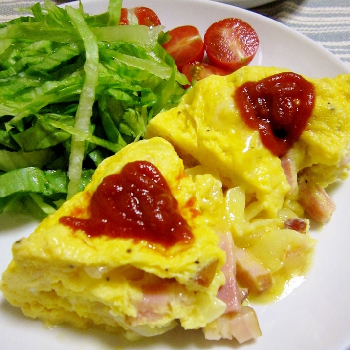 レンジで簡単 スパニッシュ オムレツ レシピ 作り方 By yamat 楽天レシピ